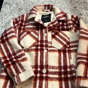 Hollister plaid coat